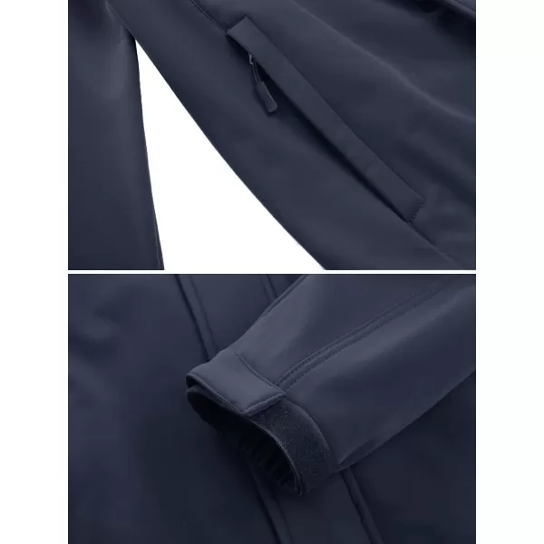 TACVASEN Men's Tactical Jackets Water Resistant Softshell Jacket Fleece Lined Hiking Training Coat