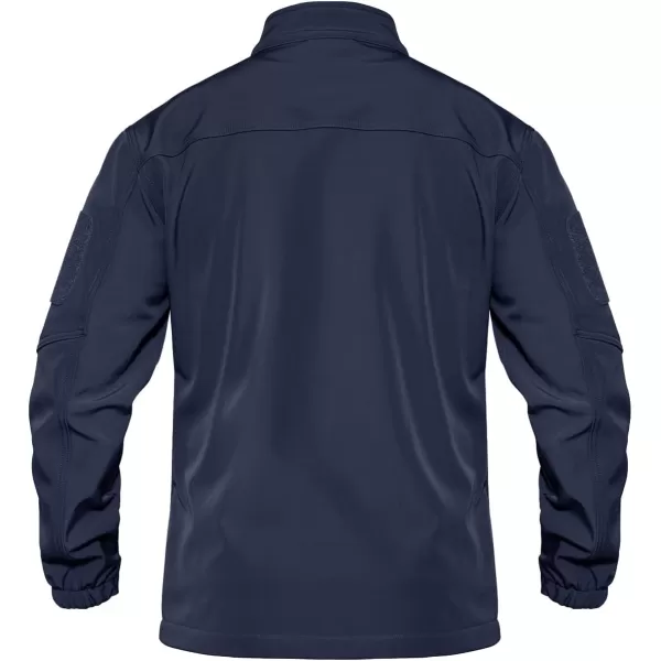 TACVASEN Men's Tactical Jackets Water Resistant Softshell Jacket Fleece Lined Hiking Training Coat