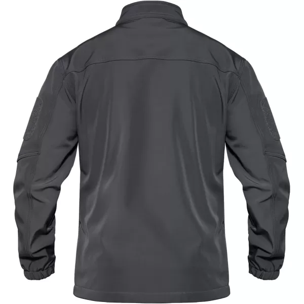 TACVASEN Men's Tactical Jackets Water Resistant Softshell Jacket Fleece Lined Hiking Training Coat