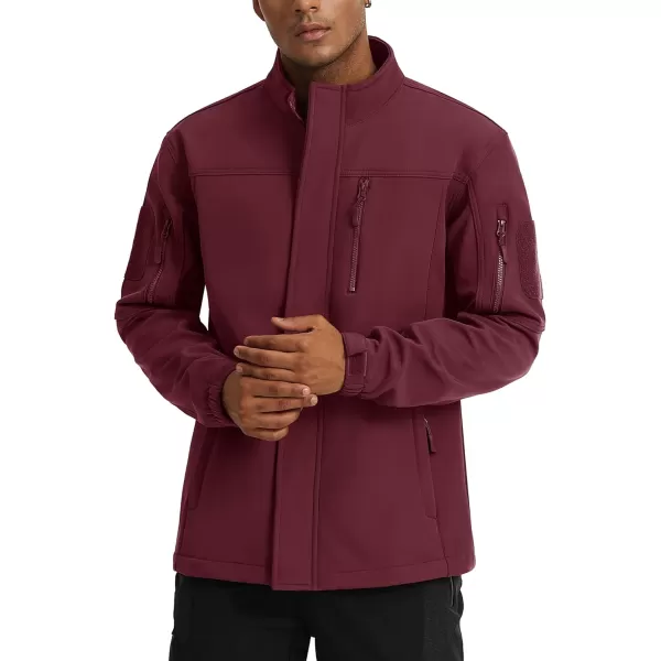 TACVASEN Men's Tactical Jackets Water Resistant Softshell Jacket Fleece Lined Hiking Training Coat