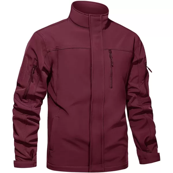 TACVASEN Men's Tactical Jackets Water Resistant Softshell Jacket Fleece Lined Hiking Training Coat