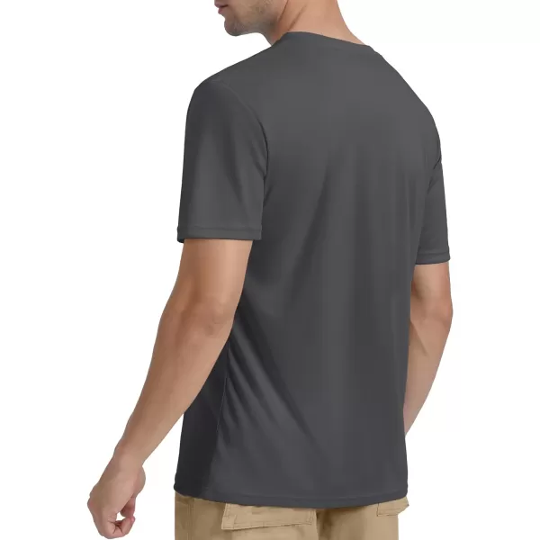 TACVASEN Men's UPF 50+ Sun Protection Shirts Quick Dry Short Sleeves Rash Guard Swim Shirts