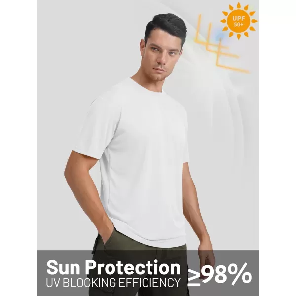 TACVASEN Men's UPF 50+ Sun Protection Shirts Quick Dry Short Sleeves Rash Guard Swim Shirts