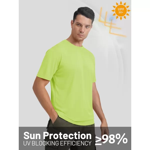 TACVASEN Men's UPF 50+ Sun Protection Shirts Quick Dry Short Sleeves Rash Guard Swim Shirts