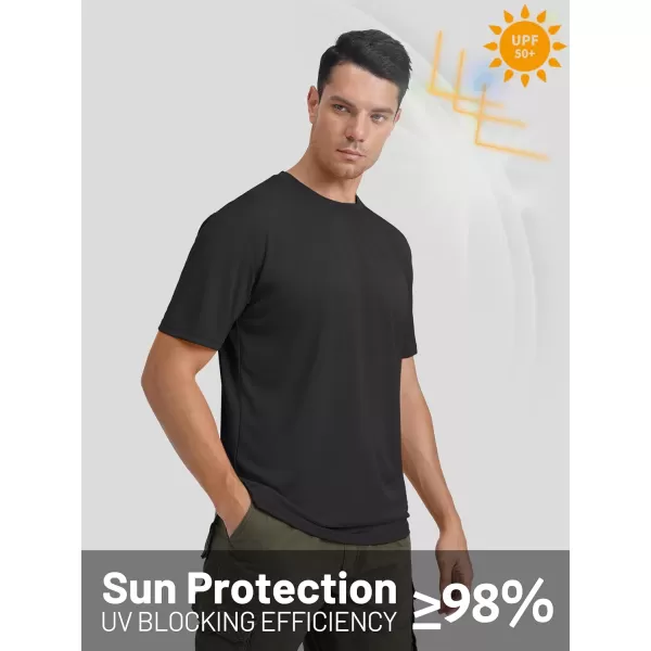 TACVASEN Men's UPF 50+ Sun Protection Shirts Quick Dry Short Sleeves Rash Guard Swim Shirts
