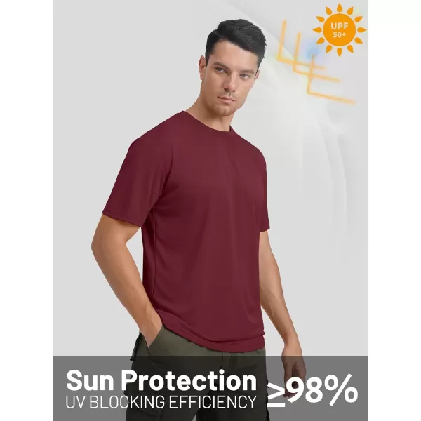 TACVASEN Men's UPF 50+ Sun Protection Shirts Quick Dry Short Sleeves Rash Guard Swim Shirts
