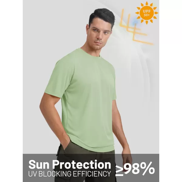TACVASEN Men's UPF 50+ Sun Protection Shirts Quick Dry Short Sleeves Rash Guard Swim Shirts