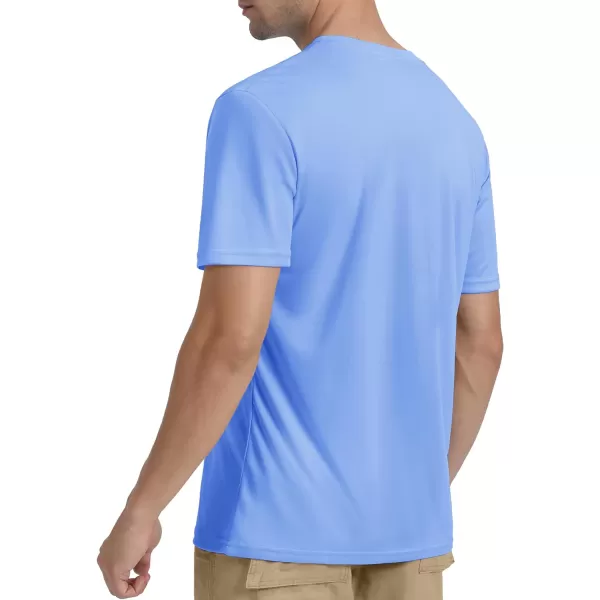 TACVASEN Men's UPF 50+ Sun Protection Shirts Quick Dry Short Sleeves Rash Guard Swim Shirts