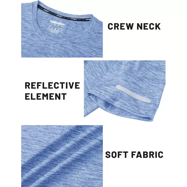 TACVASEN Mens Workout Shirts Short Sleeve Athletic Dry Fit Tshirts Shirts Running Gym Crewneck T-Shirts