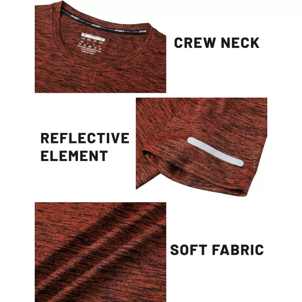 TACVASEN Mens Workout Shirts Short Sleeve Athletic Dry Fit Tshirts Shirts Running Gym Crewneck T-Shirts