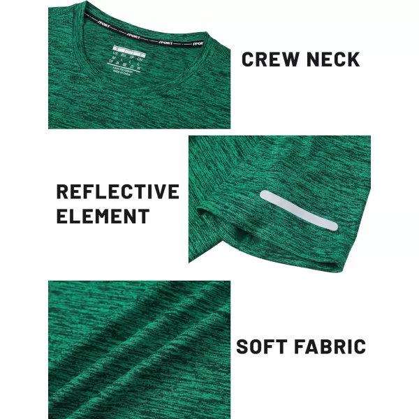 TACVASEN Mens Workout Shirts Short Sleeve Athletic Dry Fit Tshirts Shirts Running Gym Crewneck T-Shirts