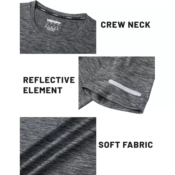 TACVASEN Mens Workout Shirts Short Sleeve Athletic Dry Fit Tshirts Shirts Running Gym Crewneck T-Shirts