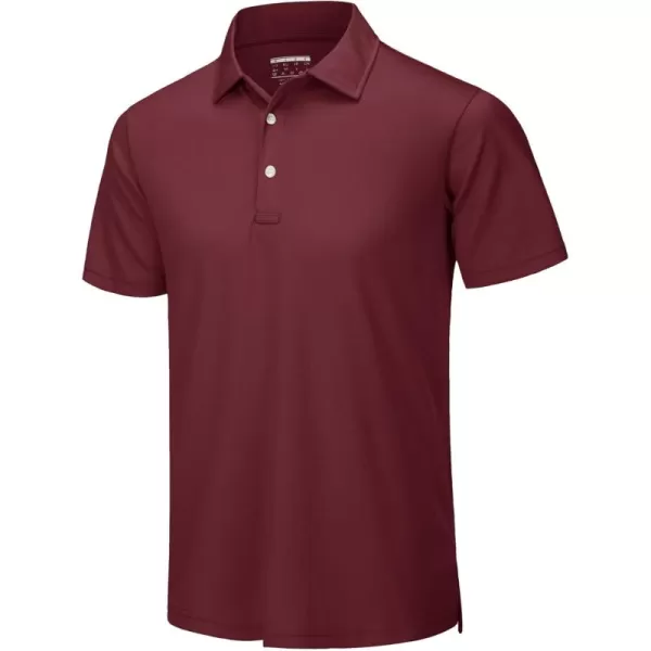 TACVASEN Mens Golf Polo Shirts Dry Fit Short Sleeve Collared Classic Polos Tennis Solid T Shirts Casual Active Work