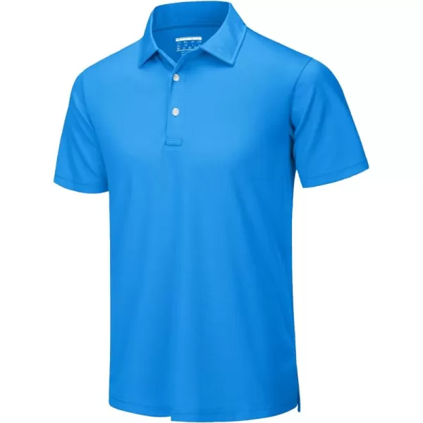 TACVASEN Mens Golf Polo Shirts Dry Fit Short Sleeve Collared Classic Polos Tennis Solid T Shirts Casual Active Work