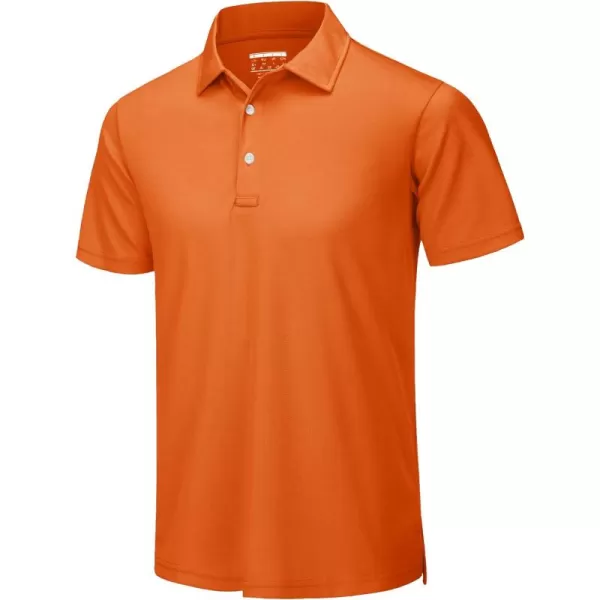 TACVASEN Mens Golf Polo Shirts Dry Fit Short Sleeve Collared Classic Polos Tennis Solid T Shirts Casual Active Work