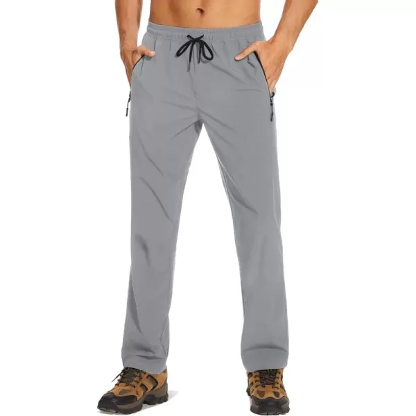 TACVASEN Mens Hiking Pants Lightweight Quick Dry Stretch Joggers for Running Workout Casual