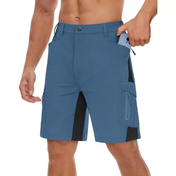 TACVASEN Men's Hiking Shorts Quick Dry Fishing Travel Cargo Shorts with Multi Pockets