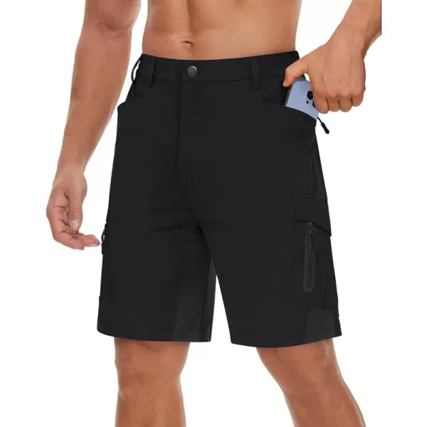 TACVASEN Men's Hiking Shorts Quick Dry Fishing Travel Cargo Shorts with Multi Pockets