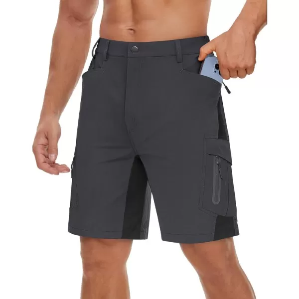 TACVASEN Men's Hiking Shorts Quick Dry Fishing Travel Cargo Shorts with Multi Pockets