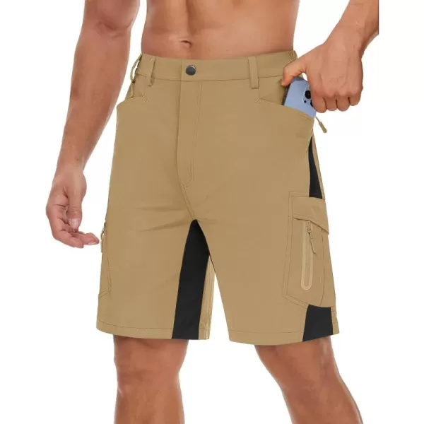 TACVASEN Men's Hiking Shorts Quick Dry Fishing Travel Cargo Shorts with Multi Pockets