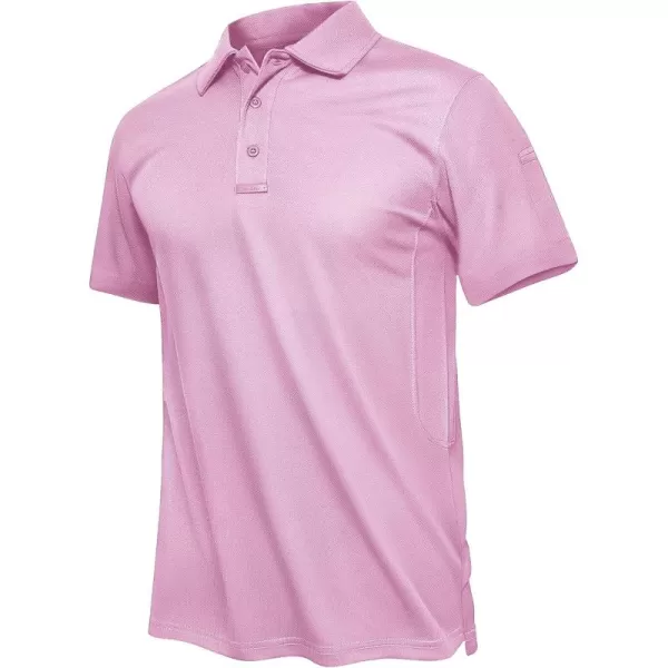 TACVASEN Men's Polo Shirts Tactical Quick-Dry Casual Golf Shirt Short Sleeve Airsoft Polos