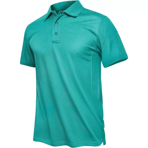 TACVASEN Men's Polo Shirts Tactical Quick-Dry Casual Golf Shirt Short Sleeve Airsoft Polos
