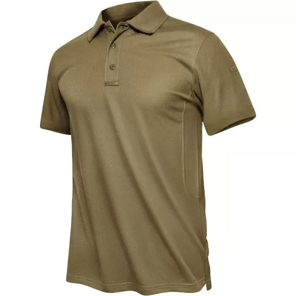 TACVASEN Men's Polo Shirts Tactical Quick-Dry Casual Golf Shirt Short Sleeve Airsoft Polos