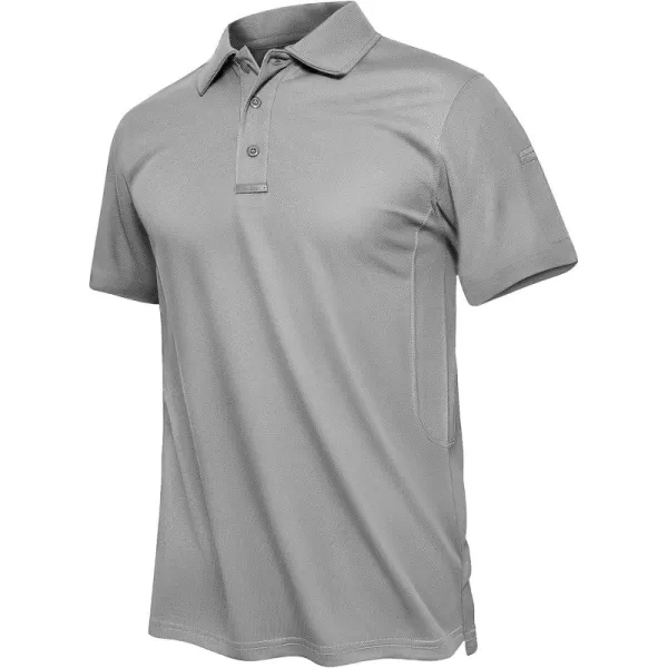 TACVASEN Men's Polo Shirts Tactical Quick-Dry Casual Golf Shirt Short Sleeve Airsoft Polos