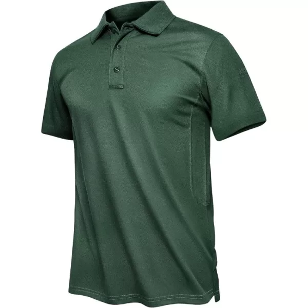 TACVASEN Men's Polo Shirts Tactical Quick-Dry Casual Golf Shirt Short Sleeve Airsoft Polos