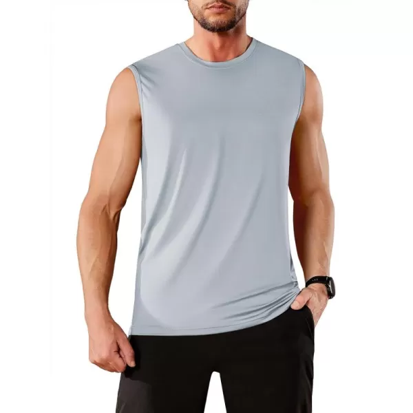 TACVASEN Men's Quick Dry Tank Top UPF 50+ Sun Protection Sleeveless Shirts Gym Workout Beach Athletic Muscle Shirts