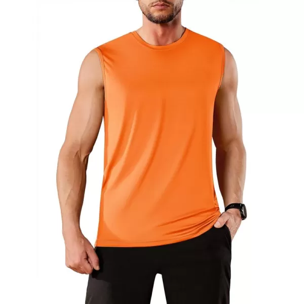 TACVASEN Men's Quick Dry Tank Top UPF 50+ Sun Protection Sleeveless Shirts Gym Workout Beach Athletic Muscle Shirts