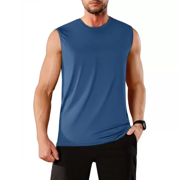TACVASEN Men's Quick Dry Tank Top UPF 50+ Sun Protection Sleeveless Shirts Gym Workout Beach Athletic Muscle Shirts