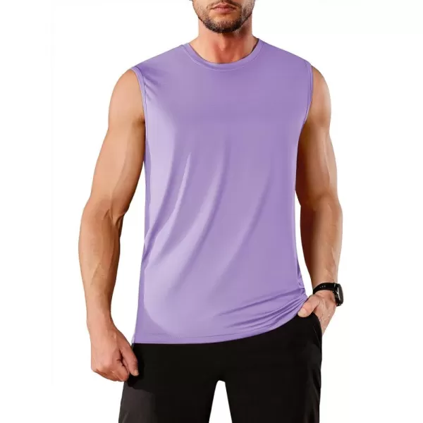 TACVASEN Men's Quick Dry Tank Top UPF 50+ Sun Protection Sleeveless Shirts Gym Workout Beach Athletic Muscle Shirts