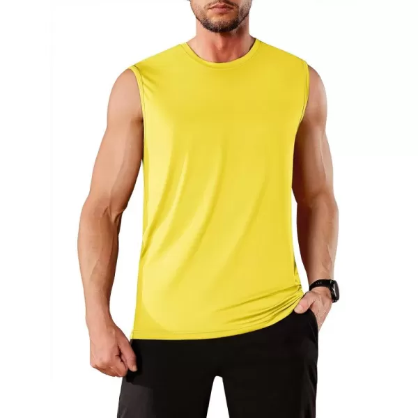 TACVASEN Men's Quick Dry Tank Top UPF 50+ Sun Protection Sleeveless Shirts Gym Workout Beach Athletic Muscle Shirts