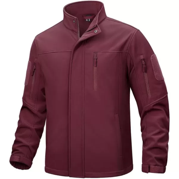 TACVASEN Men's Tactical Jackets Water Resistant Softshell Jacket Fleece Lined Hiking Training Coat
