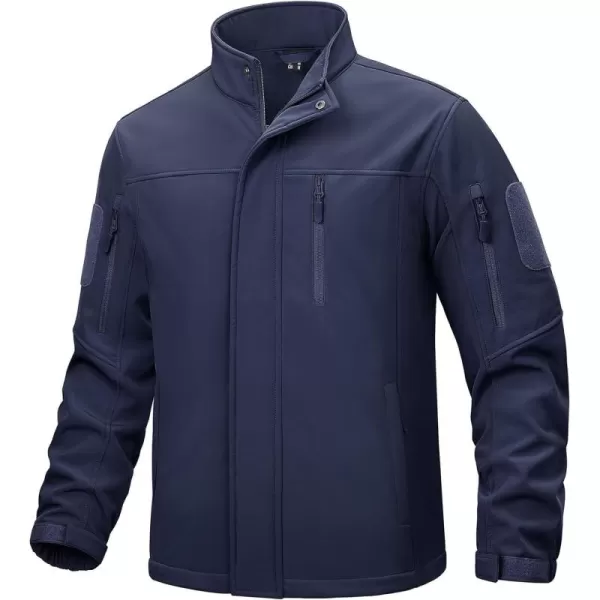 TACVASEN Men's Tactical Jackets Water Resistant Softshell Jacket Fleece Lined Hiking Training Coat