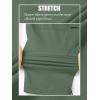 imageTACVASEN Mens Capri Pants 7 Pockets 34 Quick Dry WaterResistant Workout Cargo Hiking ShortsBean Green