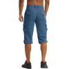 imageTACVASEN Mens Capri Pants 7 Pockets 34 Quick Dry WaterResistant Workout Cargo Hiking ShortsBlue Grey