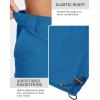 imageTACVASEN Mens Capri Pants 7 Pockets 34 Quick Dry WaterResistant Workout Cargo Hiking ShortsColor Blue