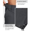 imageTACVASEN Mens Capri Pants 7 Pockets 34 Quick Dry WaterResistant Workout Cargo Hiking ShortsDark Grey