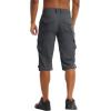 imageTACVASEN Mens Capri Pants 7 Pockets 34 Quick Dry WaterResistant Workout Cargo Hiking ShortsDark Grey