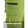 imageTACVASEN Mens Capri Pants 7 Pockets 34 Quick Dry WaterResistant Workout Cargo Hiking ShortsG Green