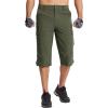 imageTACVASEN Mens Capri Pants 7 Pockets 34 Quick Dry WaterResistant Workout Cargo Hiking ShortsGreen