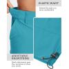 imageTACVASEN Mens Capri Pants 7 Pockets 34 Quick Dry WaterResistant Workout Cargo Hiking ShortsLake Blue