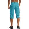 imageTACVASEN Mens Capri Pants 7 Pockets 34 Quick Dry WaterResistant Workout Cargo Hiking ShortsLake Blue