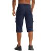 imageTACVASEN Mens Capri Pants 7 Pockets 34 Quick Dry WaterResistant Workout Cargo Hiking ShortsNavy