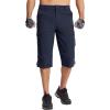 imageTACVASEN Mens Capri Pants 7 Pockets 34 Quick Dry WaterResistant Workout Cargo Hiking ShortsNavy
