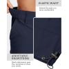 imageTACVASEN Mens Capri Pants 7 Pockets 34 Quick Dry WaterResistant Workout Cargo Hiking ShortsNavy