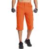 imageTACVASEN Mens Capri Pants 7 Pockets 34 Quick Dry WaterResistant Workout Cargo Hiking ShortsOrange