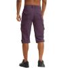 imageTACVASEN Mens Capri Pants 7 Pockets 34 Quick Dry WaterResistant Workout Cargo Hiking ShortsPurple Red
